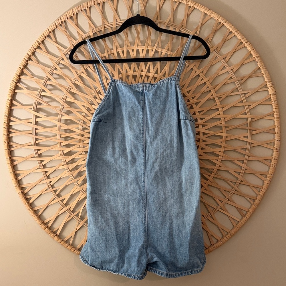 Zara Light Blue Denim Jumpsuit - Picture 3 of 4